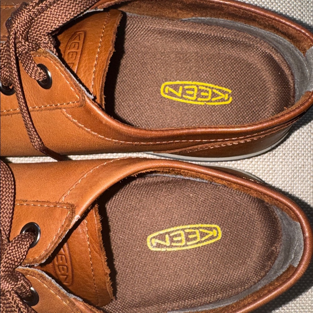 Keen Lorelei Tan Leather Woman’s Size 8.5 Shoes - Picture 3 of 11